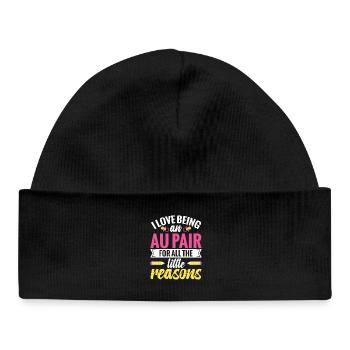  Au Pair Worker Appreciation Nanny Babysitter Au - Baby Organic Beanie - black - Front