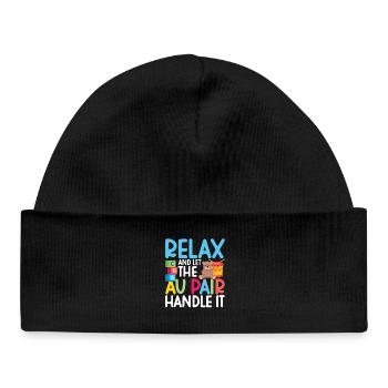 Au Pair Must Haves Babysitter Appreciation Nanny - Baby Organic Beanie - black - Front