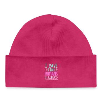 Midwife Obgyn Obstetrics - Baby Organic Beanie - hot pink - Front