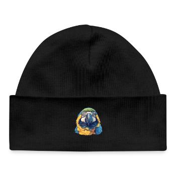 L’ère de l’ara - Bonnet bébé bio - noir - Devant