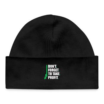 Take profit Stock Market Stock Market Trader - Baby Organic Beanie - black - Front
