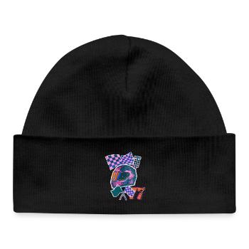 Retro Wave Driver - Baby Organic Beanie - black - Front