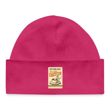 Carbs weg, Sahne her | Keto Retro - Baby Organic Mütze - hot Pink - Vorne