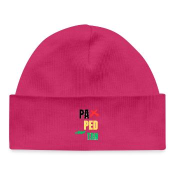 pa_ped_tan - Baby Organic Beanie - hot pink - Front