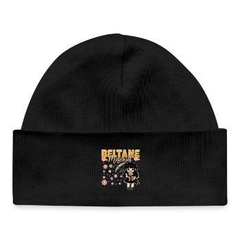 Beltane Mischief May Day Celebrations Paganism - Baby Organic Beanie - black - Front