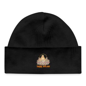 Happy Beltane Blessings May Day Celebrations Pagan - Baby Organic Beanie - black - Front