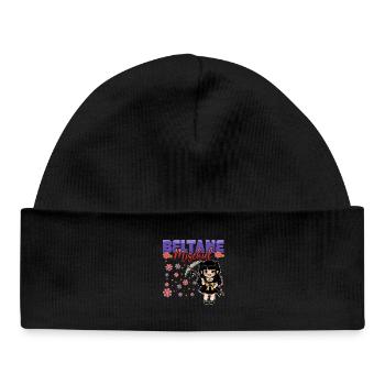 Beltane Blessings May Day Celebrations Pagan - Baby Organic Beanie - black - Front