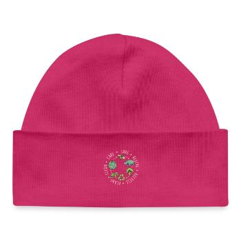 Save Rescue Recycle Nettoyage des plantes Entretien - Bonnet bébé bio - hot pink - Devant