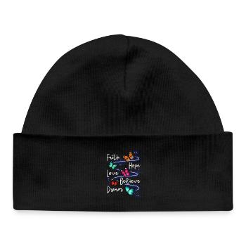 Inspiring Butterfly Monarch Butterfly Garden - Baby Organic Beanie - black - Front