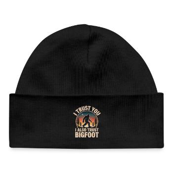 Bigfoot Sasquatch Yeti Cryptid Creatures Big Foot - Baby Organic Beanie - black - Front