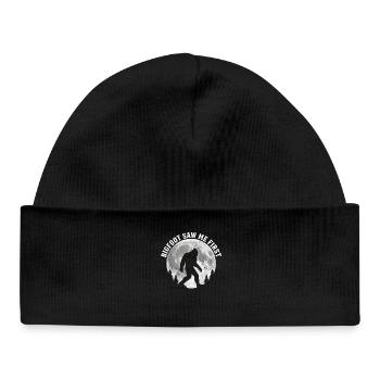 Bigfoot Sasquatch Yeti Cryptid Creatures Big Foot - Baby Organic Beanie - black - Front