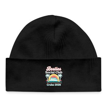 Besties Social Club Cruise 2026 Retro Design - Baby Organic Beanie - black - Front