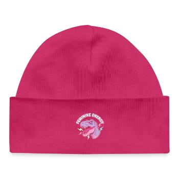 Feminine Energy NeonDino - Baby Organic Mütze - hot Pink - Vorne