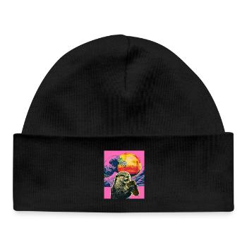 Doner Kebab Otter - Baby Organic Beanie - black - Front