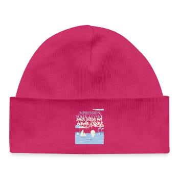 Impression, Sommeil Levant : Art Fatigué - Baby Organic Mütze - hot Pink - Vorne
