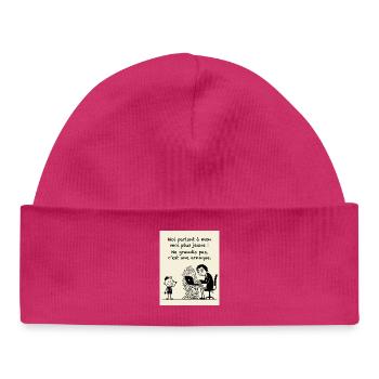 Grandir Est Une Arnaque Humour - Baby Organic Mütze - hot Pink - Vorne