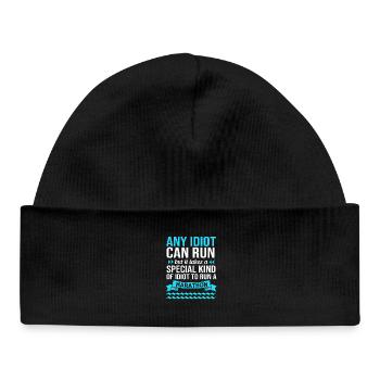 Marathon Runners Half Marathon Marathon - Baby Organic Beanie - black - Front