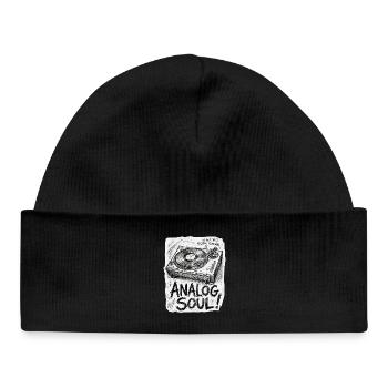 analog soul - Baby Organic Beanie - black - Front
