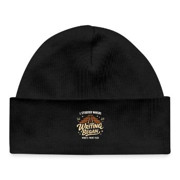 Ancient Mesopotamia, Sumerian - Baby Organic Beanie - black - Front