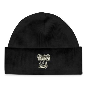Pédales classiques - Bonnet bébé bio - noir - Devant