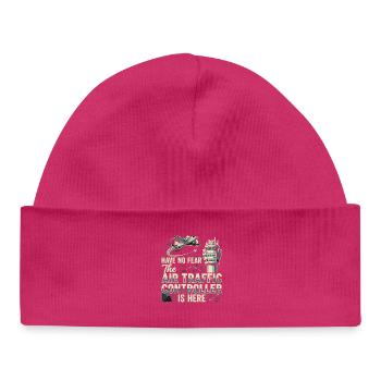 Fluglotse Air Traffic Controller Pilot - Baby Organic Beanie - hot pink - Front