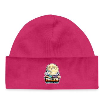 Mondmeditation, Mondachtsamkeit, Spirituell - Baby Organic Mütze - hot Pink - Vorne