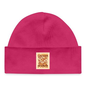 Flower Power - Baby Organic Beanie - hot pink - Front