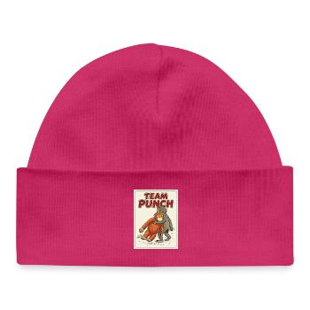 Coup de poing Bébé Singe Coup de poing - Bonnet bébé bio - hot pink - Devant