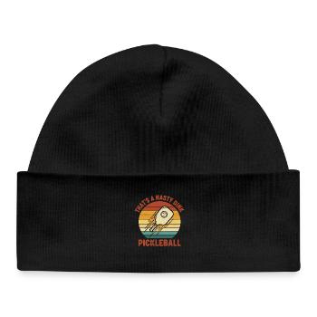 Pickleball Thats A Nasty Dink Funny Love - Baby Organic Beanie - black - Front