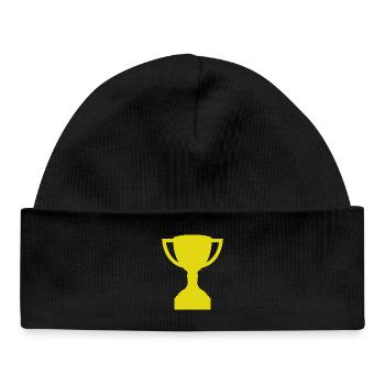 Trophäe - Baby Organic Mütze - Schwarz - Vorne