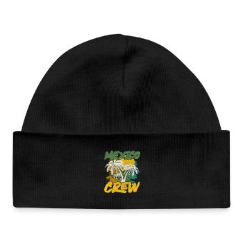 Mexiko Crew - Baby Organic Mütze - Schwarz - Vorne