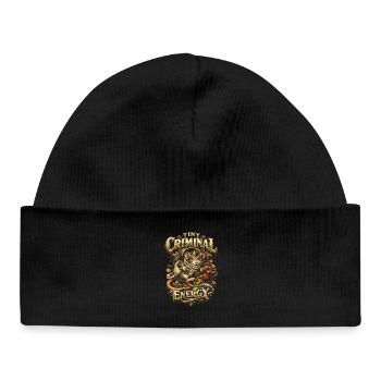 Rat de couleur Rat Fancy Rat Maison Rat Petite Énergie Criminelle - Bonnet bébé bio - noir - Devant