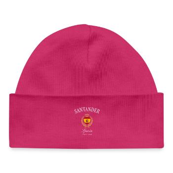 Santander Spain Coat of Arms Crown – Travel Souvenir - Baby Organic Beanie - hot pink - Front