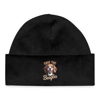 Save the Beagles Beagle Rescue Tee - Baby Organic Beanie - black - Front
