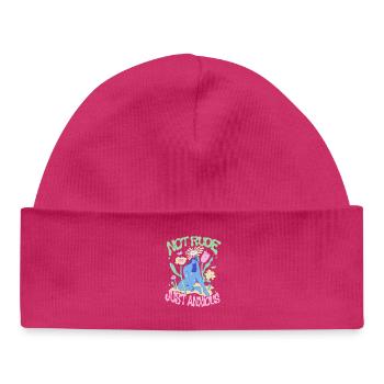 Trouble anxieux Troubles anxieux - Bonnet bébé bio - hot pink - Devant
