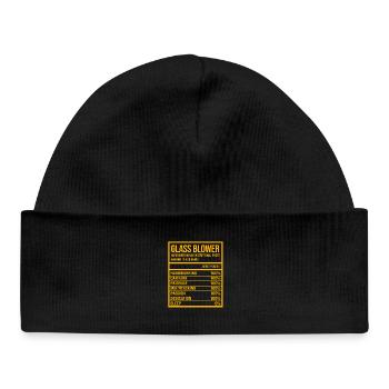 Glassblowing Glass - Baby Organic Beanie - black - Front