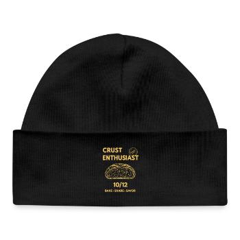 Sourdough Bread Baking Baker Crust Enthusiast - Baby Organic Beanie - black - Front