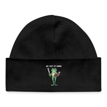 Dawn Quest Frog - Baby Organic Beanie - black - Front