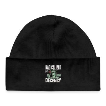 Radicalized by Decency Statue - Baby Organic Beanie - black - Front