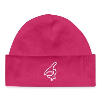 Wing Surf Wingsurfen Kinder Jungen Herren Wingfoil - Baby Organic Mütze - hot Pink - Vorne