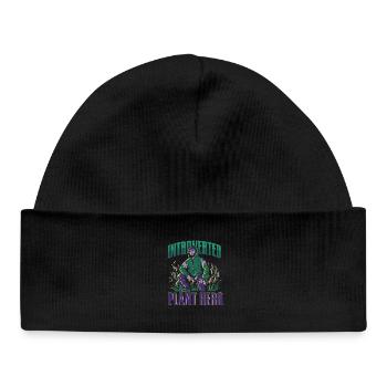 Ecologische Ecologie Introverte Plantenheld - Baby Bio muts - zwart - Voor