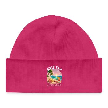 Voyage des filles Cancún - Bonnet bébé bio - hot pink - Devant