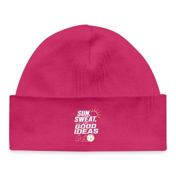 Soleil, sueur et bonnes idées - Bonnet bébé bio - hot pink - Devant