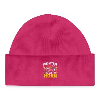Truck Driver Funny Professional Driver Gift - Baby Organic Beanie - hot pink - Front
