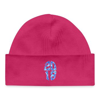 8 YEARS OLD 2018 8TH BIRTHDAY - Baby Organic Beanie - hot pink - Front