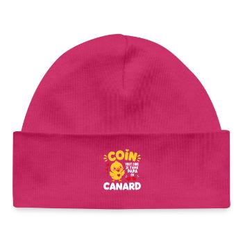Canard Amour: Je t'aime Papa Canard - Bonnet bébé bio - hot pink - Devant