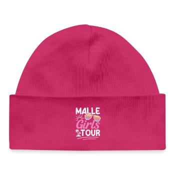 Tournée des filles à Majorque Fête Soirée des filles de vacances - Bonnet bébé bio - hot pink - Devant