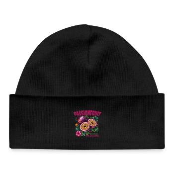 Tropices de fruits de la passion - Bonnet bébé bio - noir - Devant