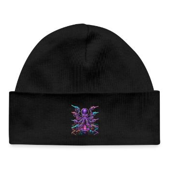 Laser Tag OKtopus - Bonnet bébé bio - noir - Devant