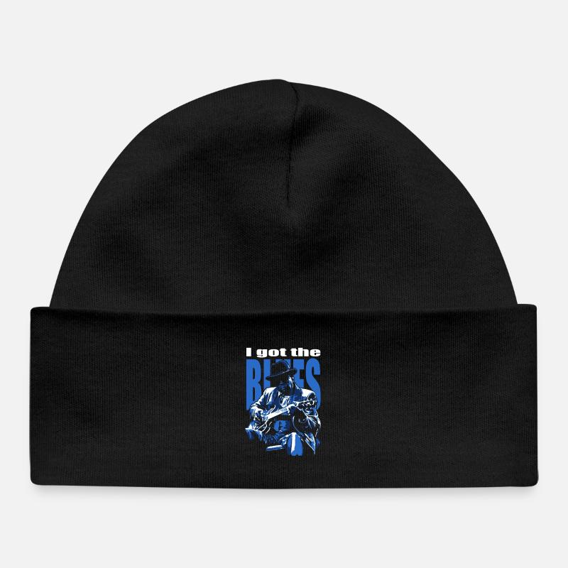 I got the blues - Bonnet bébé bio - noir